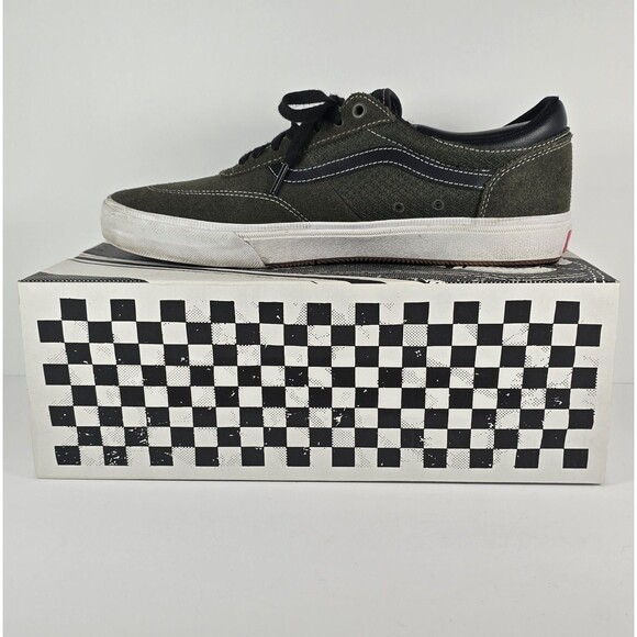 VANS Gilbert Crockett Men’s Old Skool Green Black Low Top Shoe Sneaker Size 11 - Picture 1 of 12